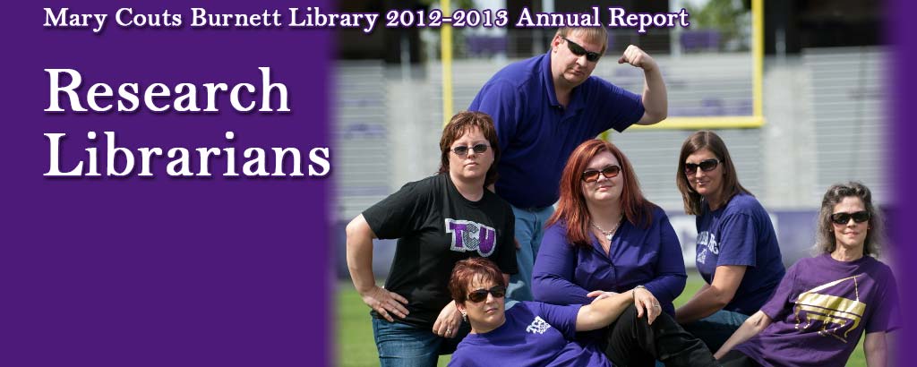 Research Librarians | MCB Library 2012-2013 Annual Report