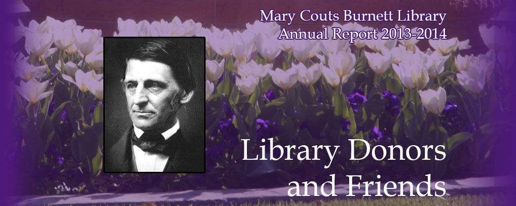 Library Donors and Friends | MCB Library 2012-2013 Annual Report