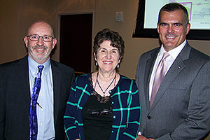 Dr. June Koelker, Todd Walvogel, and Tony Hartin.
