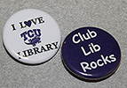 Buttons reading 'I Love the TCU Library' and 'Club Lib Rocks'.