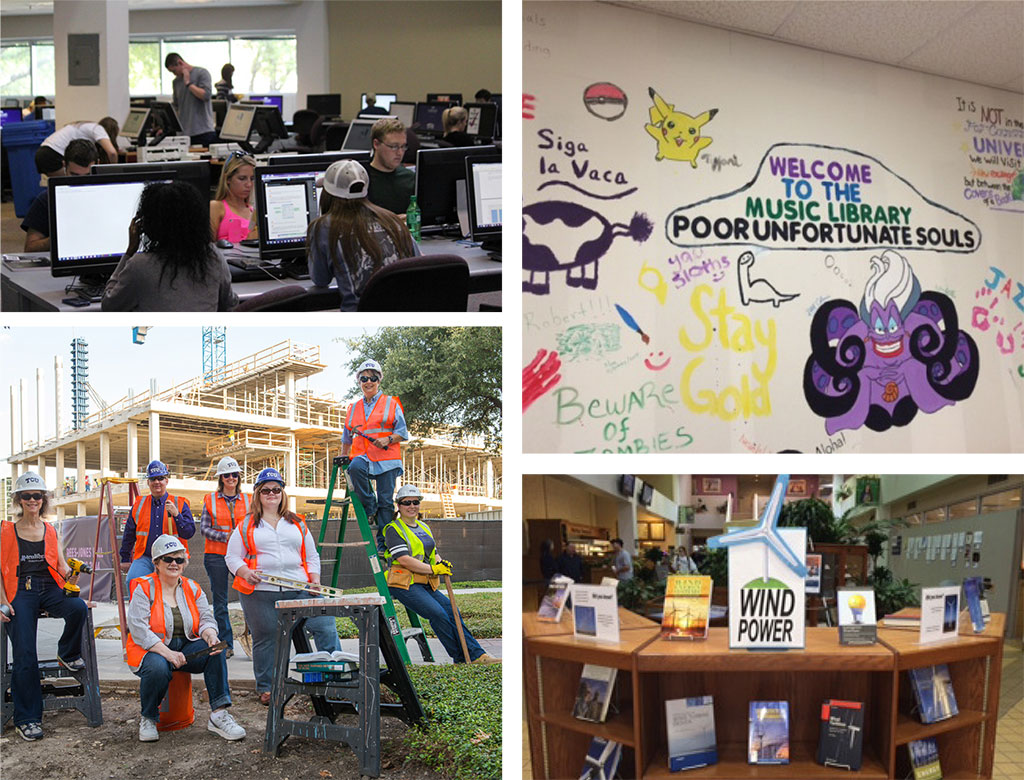 Images from the TCU Library during 2013-2014.